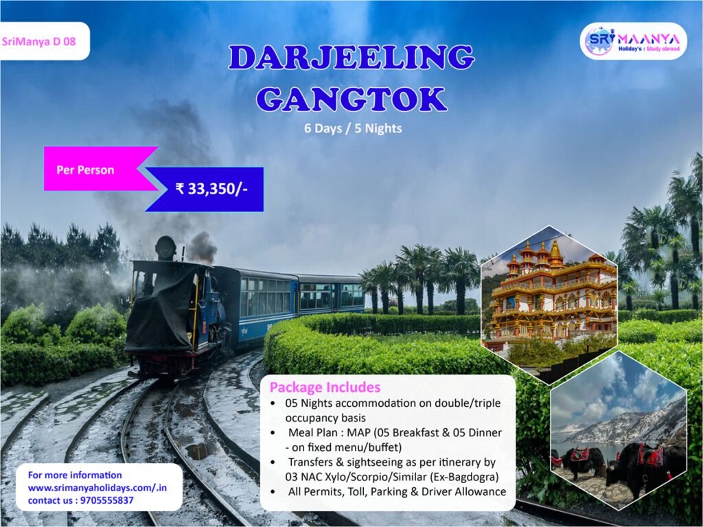 Darjeeling Gangtok 6 days/5 night