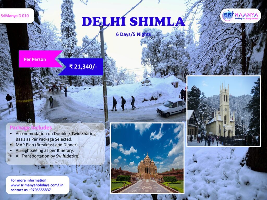 Delhi Shimla 6 days/5 night
